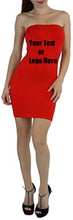 Load image into Gallery viewer, Custom Personalized Designed Womens Seamless Strapless Tube Dress | DG Custom Graphics