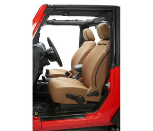 Custom Personalized Jeep Wrangler Seat Covers (front Seats)