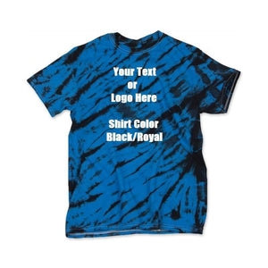 Custom Designed Personalized Tie Dye Tiger Stripe T-shirts