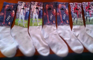 Custom Personalized Men's Cushioned Socks with your Logo, Artwork or Picture.