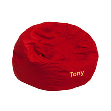 Load image into Gallery viewer, Custom Designed Bean Bag Chair for Kids or Adult&#39;s With Your Personalized Name | DG Custom Graphics