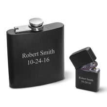 Load image into Gallery viewer, Personalized Flasks - Personalized Lighters - Gift Set | JDS