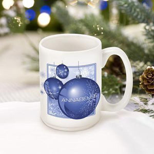 Personalized Christmas Ornament Coffee Mug | JDS