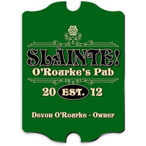 Personalized Irish Themed Vintage Sign | JDS