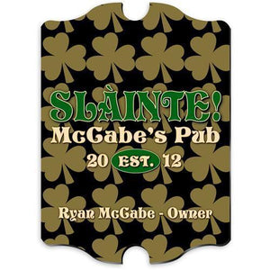 Personalized Irish Themed Vintage Sign | JDS