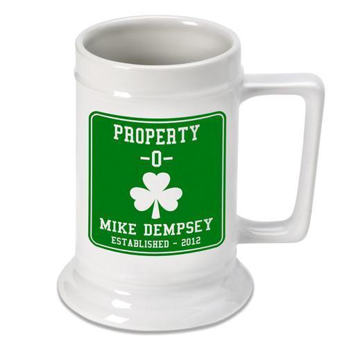 Personalized Irish Theme Beer Stein | JDS