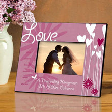 Load image into Gallery viewer, Personalized Heart and Flowers Frame | JDS