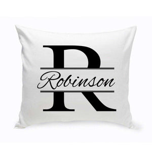 Personalized Stamped Design Throw Pillow | JDS