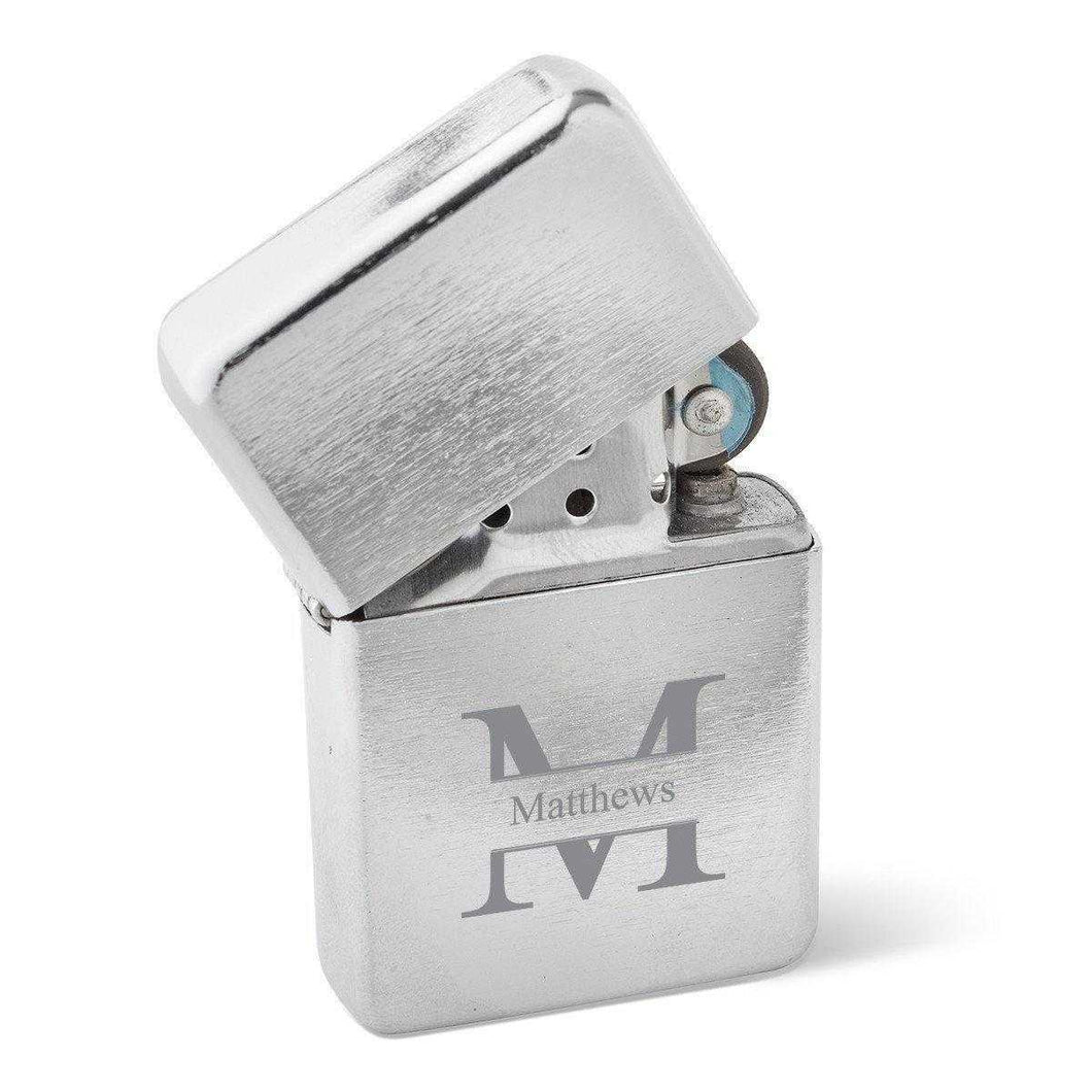 Personalized Lighters - Stainless Steel - Wind Proof - Groomsmen Gifts | JDS