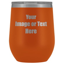 画像をギャラリービューアに読み込む, Personalized Wine Tumbler with Your Text or Logo | teelaunch