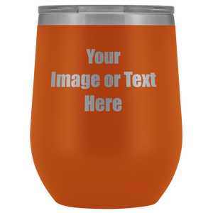 Personalized Wine Tumbler with Your Text or Logo | teelaunch